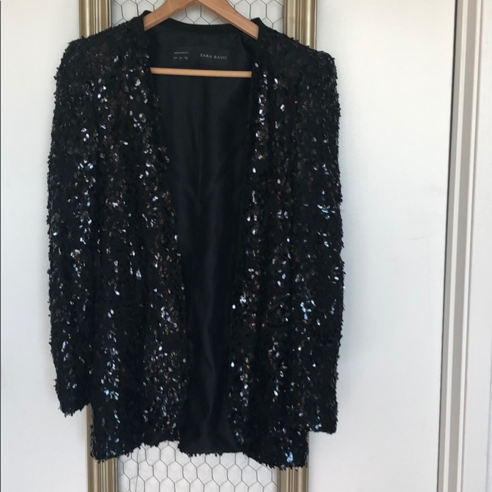 Zara sequin blazer